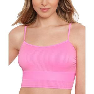 Salt + Cove Women's Juniors' Not What It Seams Bikini Top (Peony, Small)
